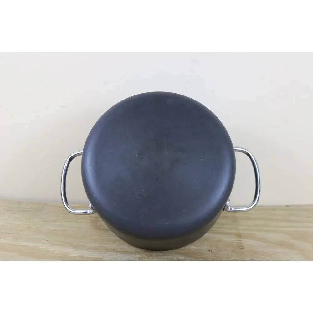 Anolon Professional Meyer 3.5 Quart Gray Hard Anodized Stockpot Pot with Lid USA